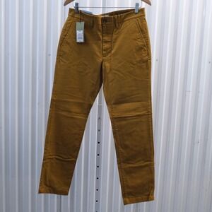 NWT Goodfellow & Co Men Skinny Fit Hennepin Chino Pants in Mustard Yellow, 33X30